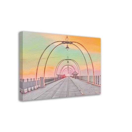 Southport Pier Canvas Art Print By John Brython