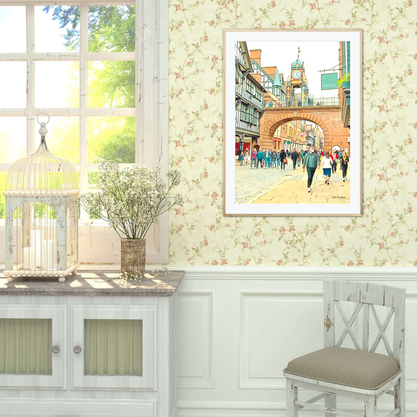 Chester Eastgate Street o’clock by John Brython