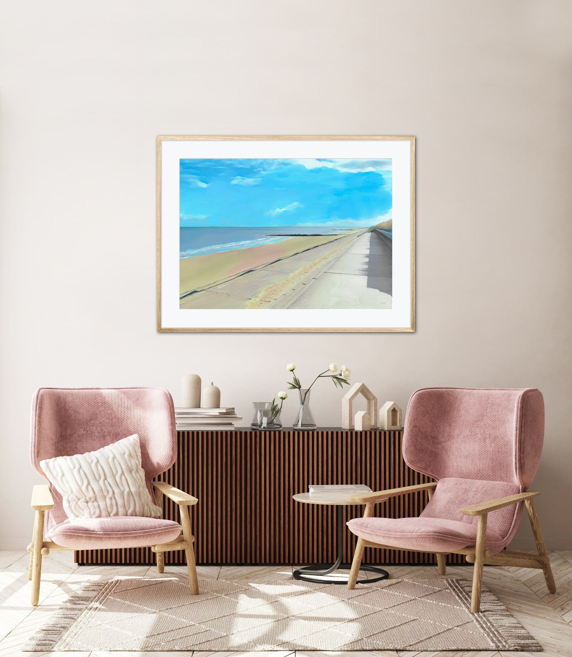 Prestatyn beach by John Brython