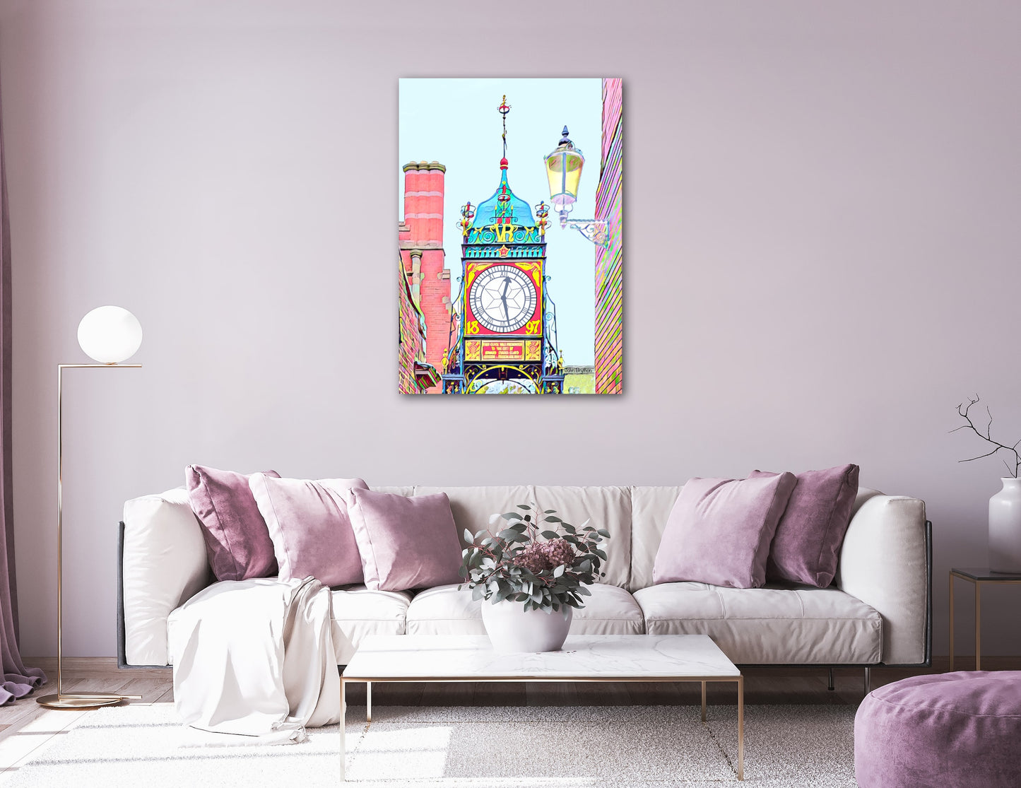 Chester Eastgate Clock Print by John Brython