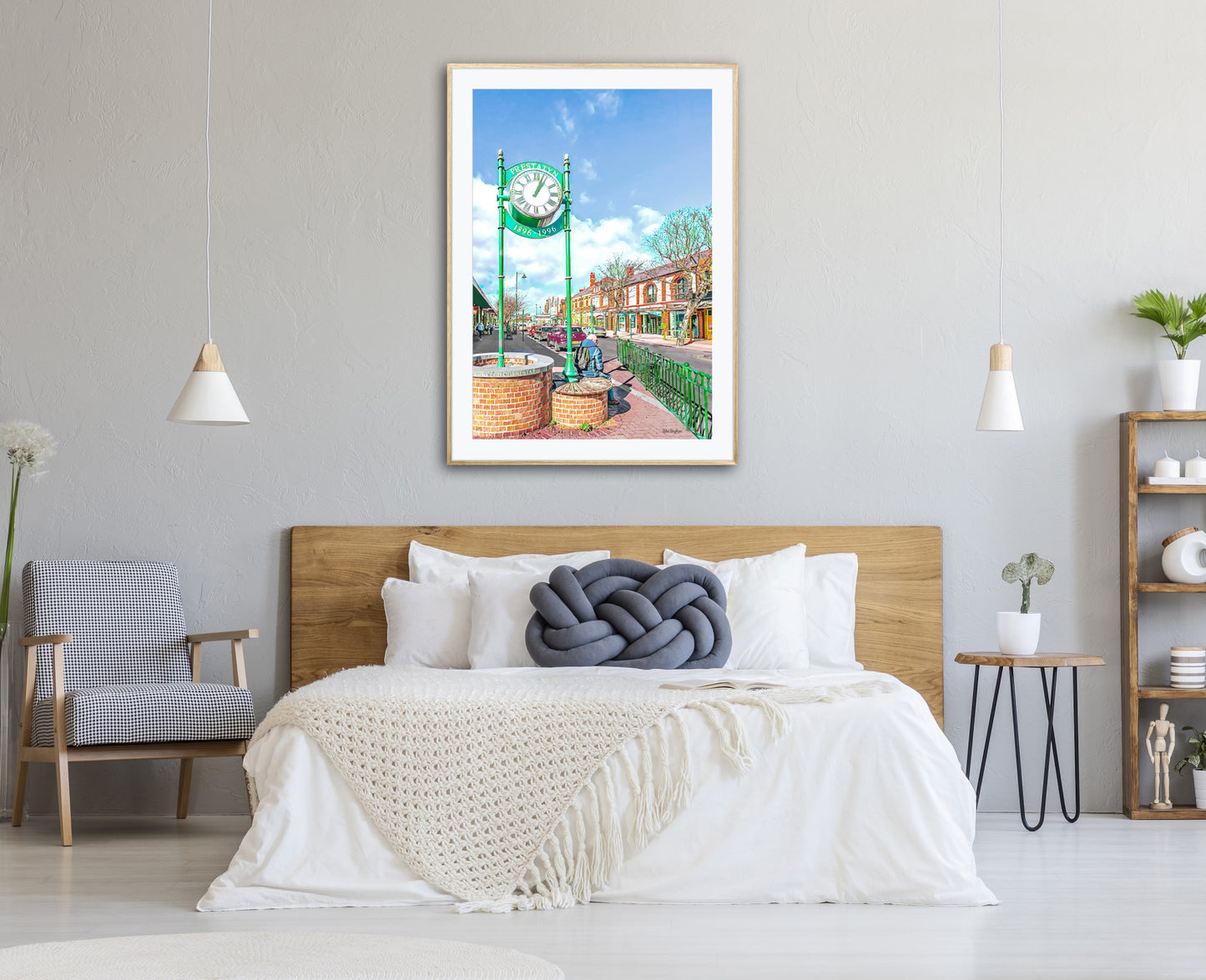 Prestatyn Town Clock Unframed Print