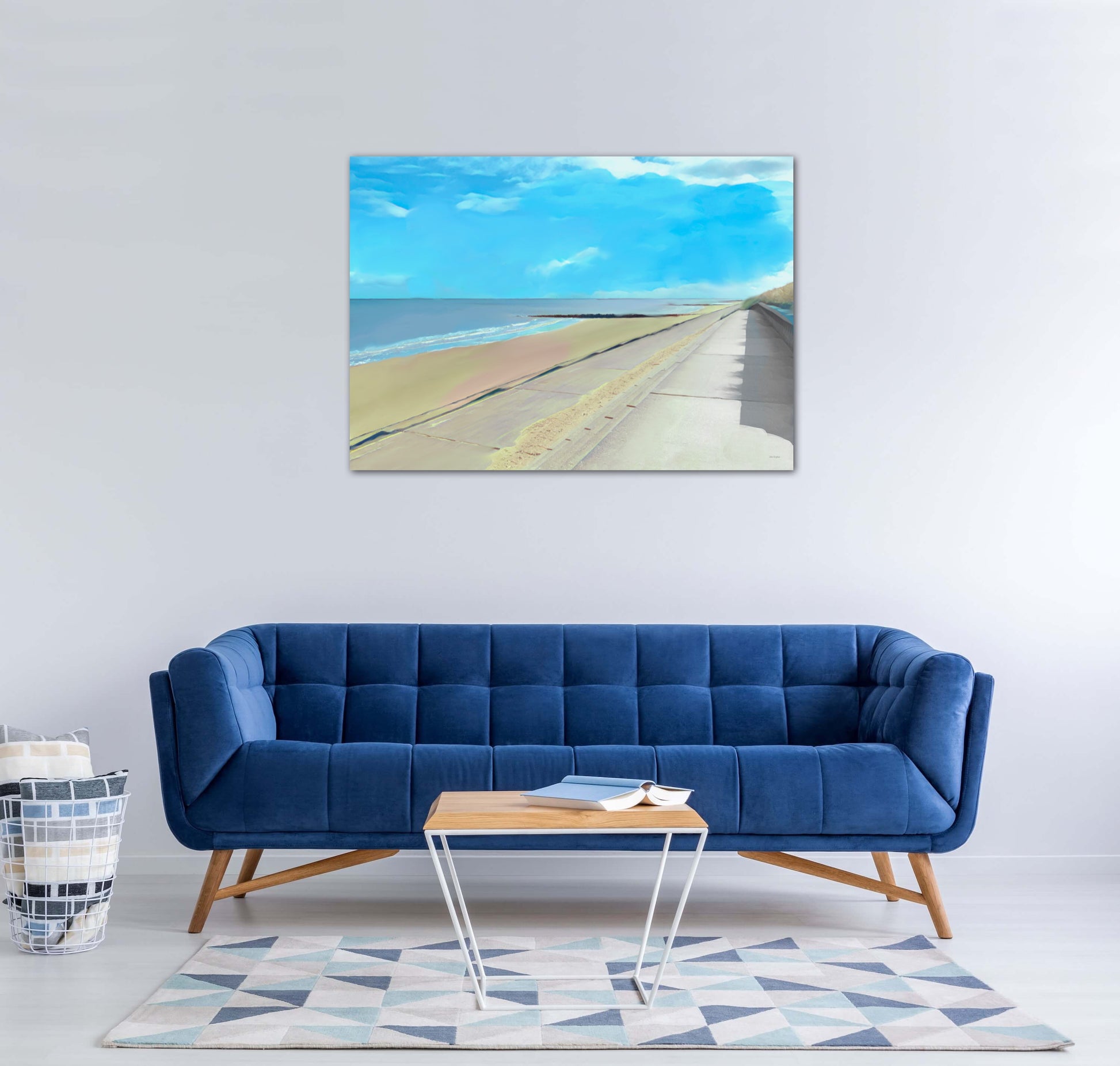Prestatyn beach by John Brython