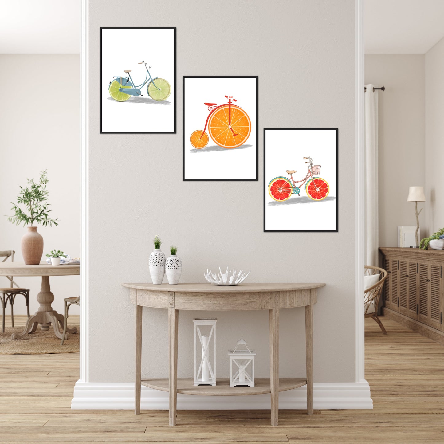 Framed Fruit Print Cafe or kitchen Wall Deco