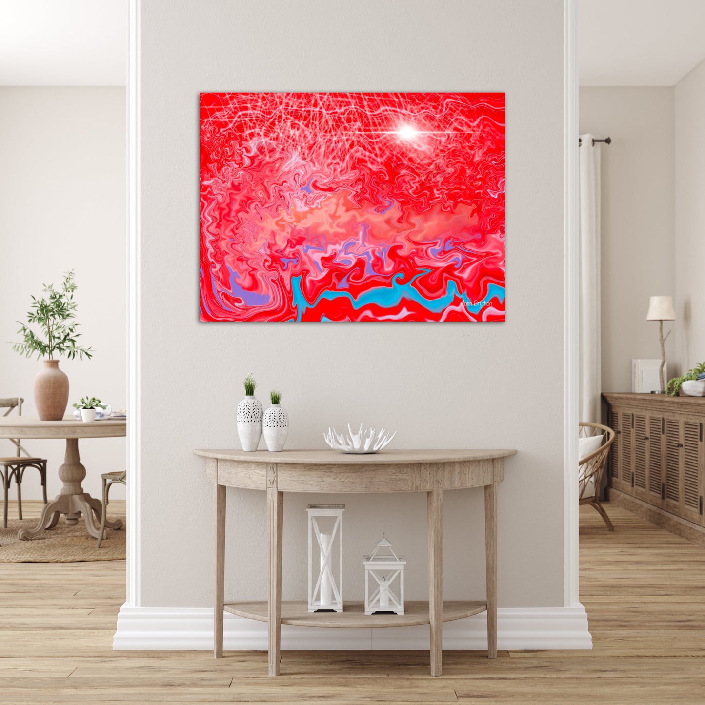 Red Abstract Canvas
