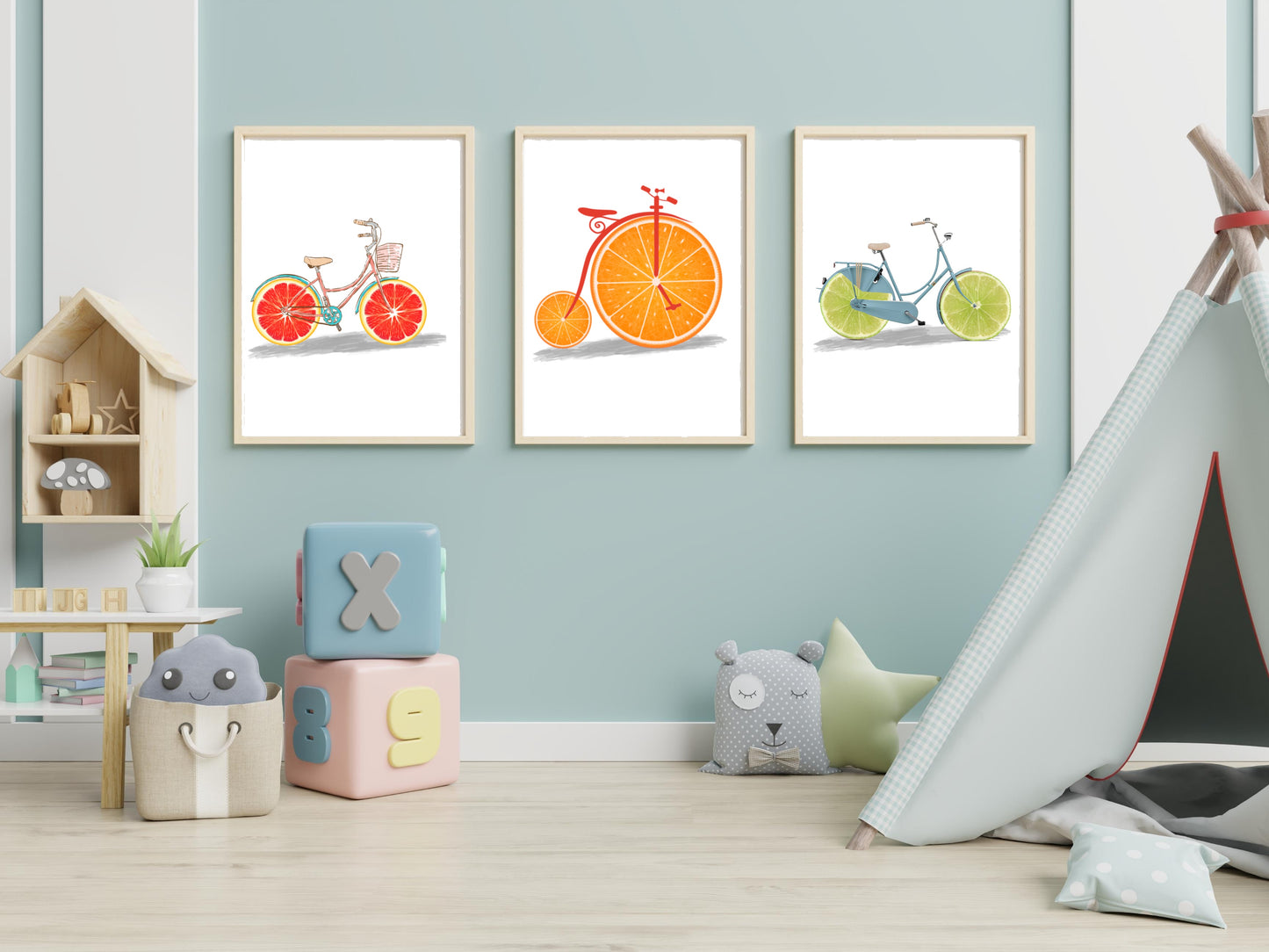 Framed Fruit Print Cafe or kitchen Wall Deco