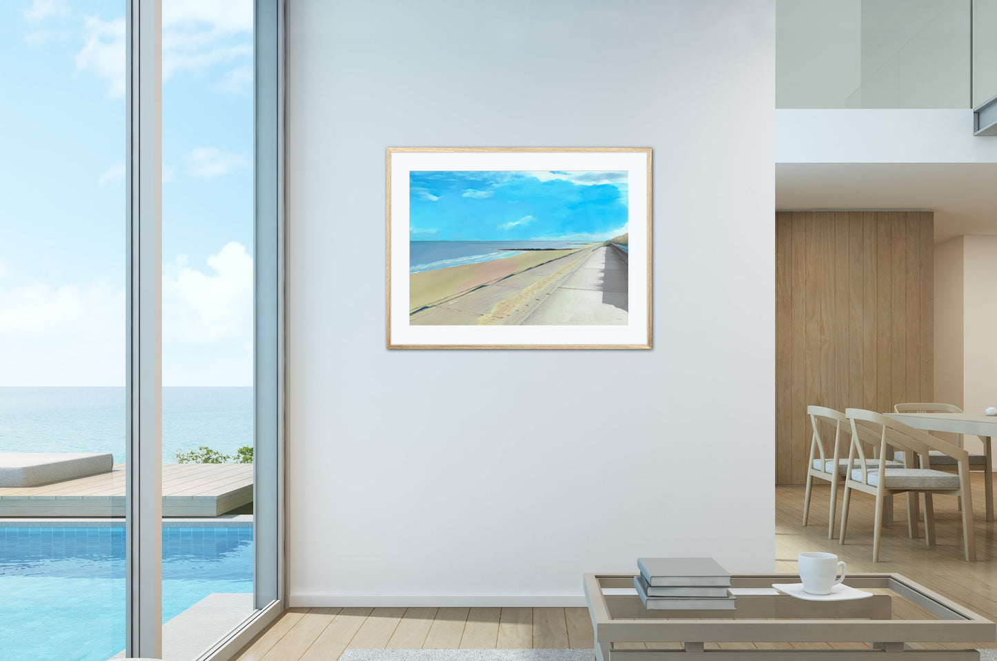 Prestatyn beach by John Brython