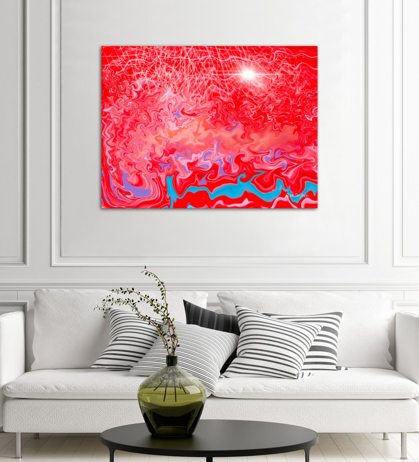 Red Abstract Canvas