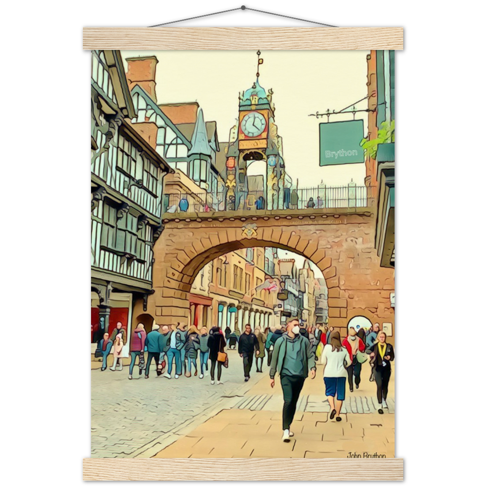 Eastgate Street Chester Poster Print With Hanger