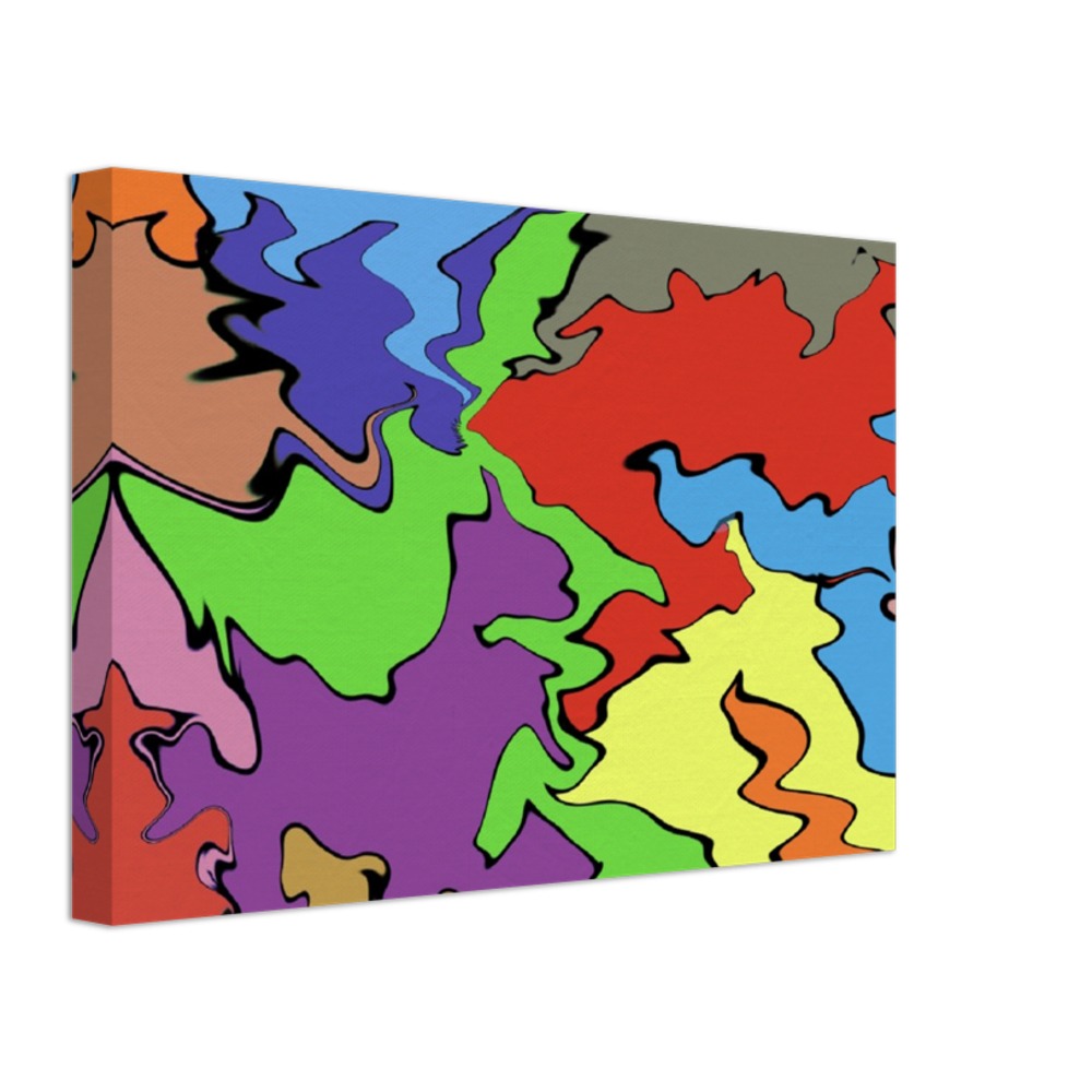 Multi Coloured Abstract Canvas