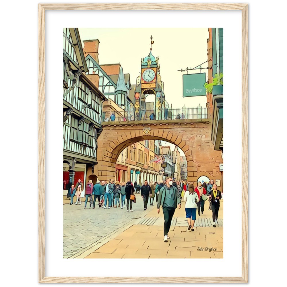 Eastgate Street Chester Framed PrInt by John Brython