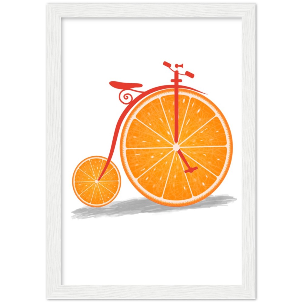 Pennyfarthing Framed Fruit Print Kitchen, Cafe Art Wall Deco