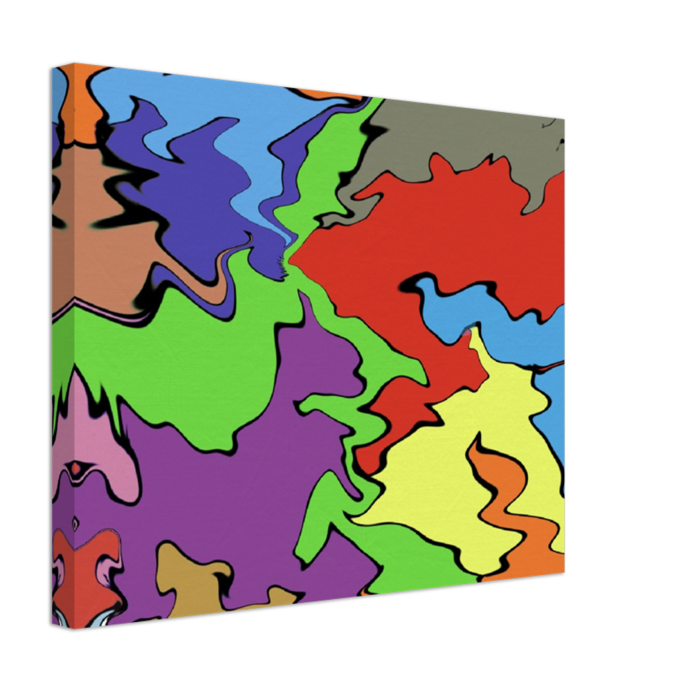 Multi Coloured Abstract Canvas
