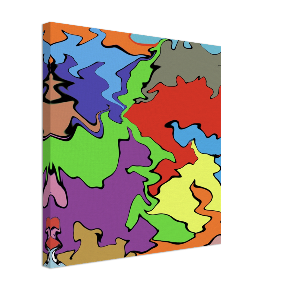 Multi Coloured Abstract Canvas