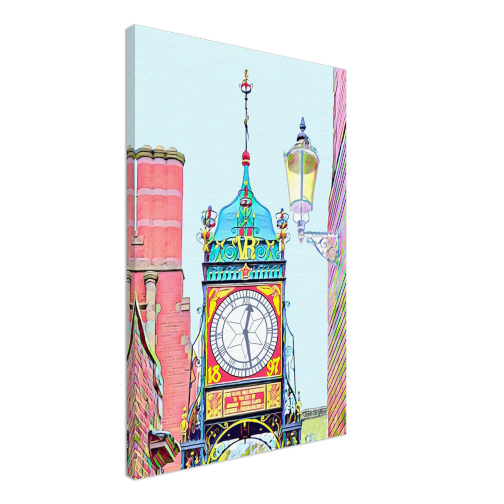 Chester Eastgate Clock Canvas Wall Art