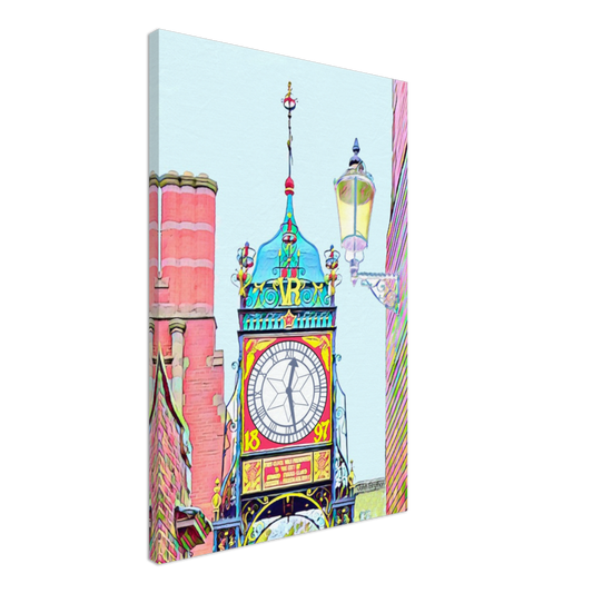 Chester Eastgate Clock Canvas Wall Art