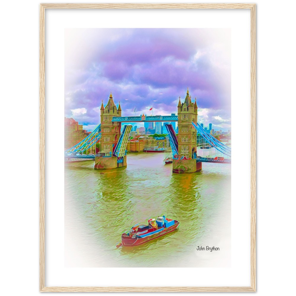 River Thames London Framed Print by John Brython