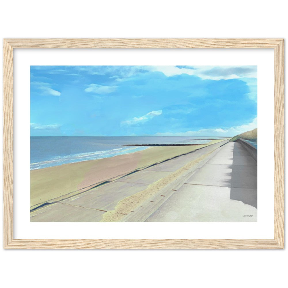 Prestatyn Beach Framed Print