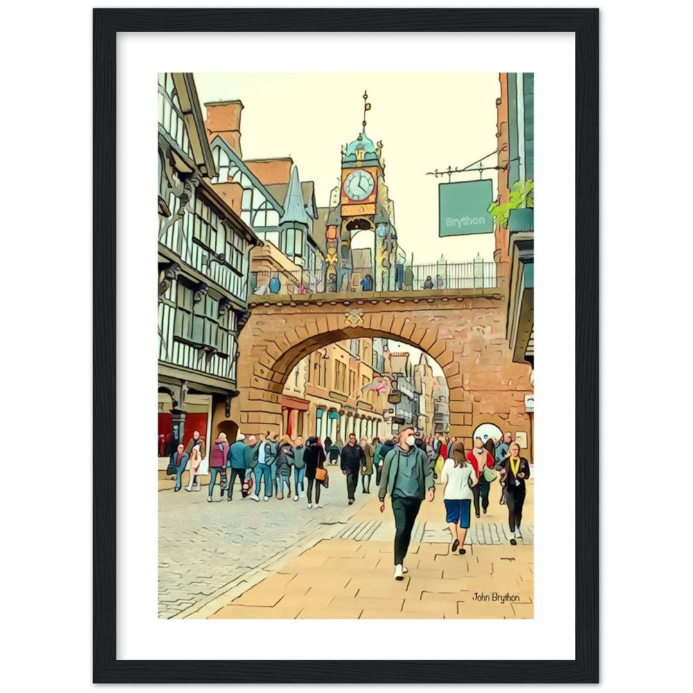 Eastgate Street Chester Framed PrInt by John Brython
