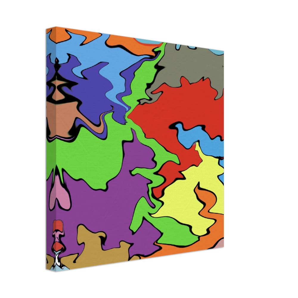 Multi Coloured Abstract Canvas