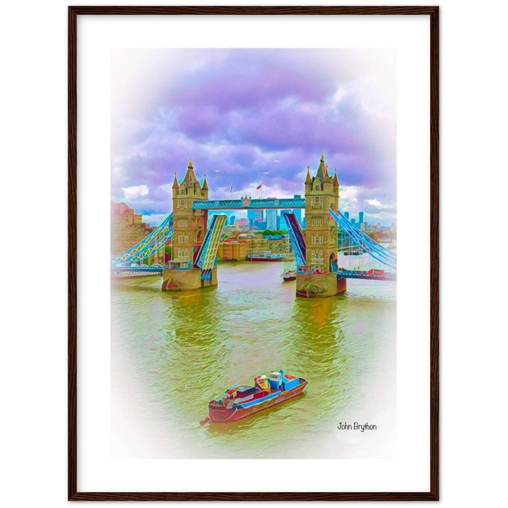 River Thames London Framed Print by John Brython