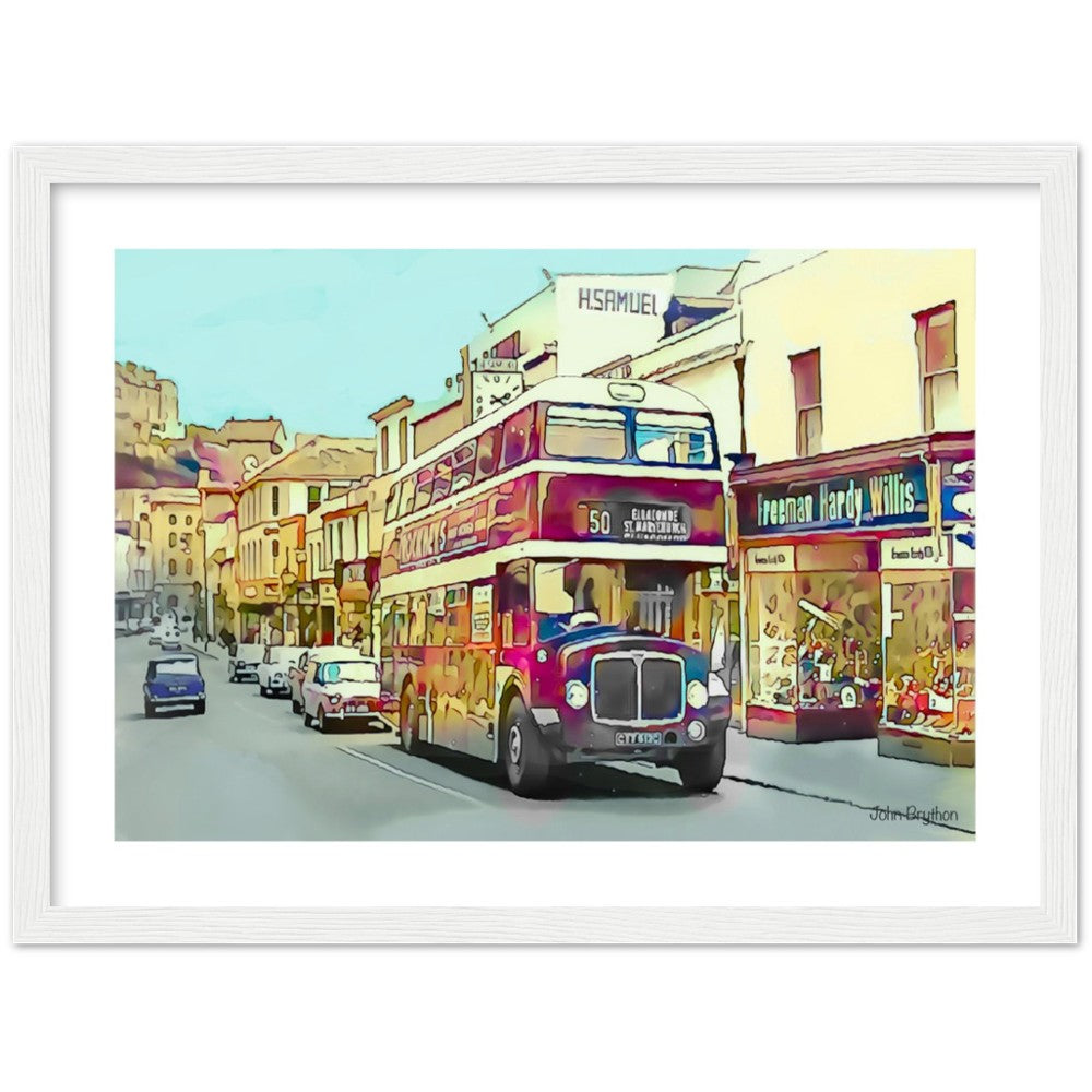 Old Union Street Torquay Framed Print