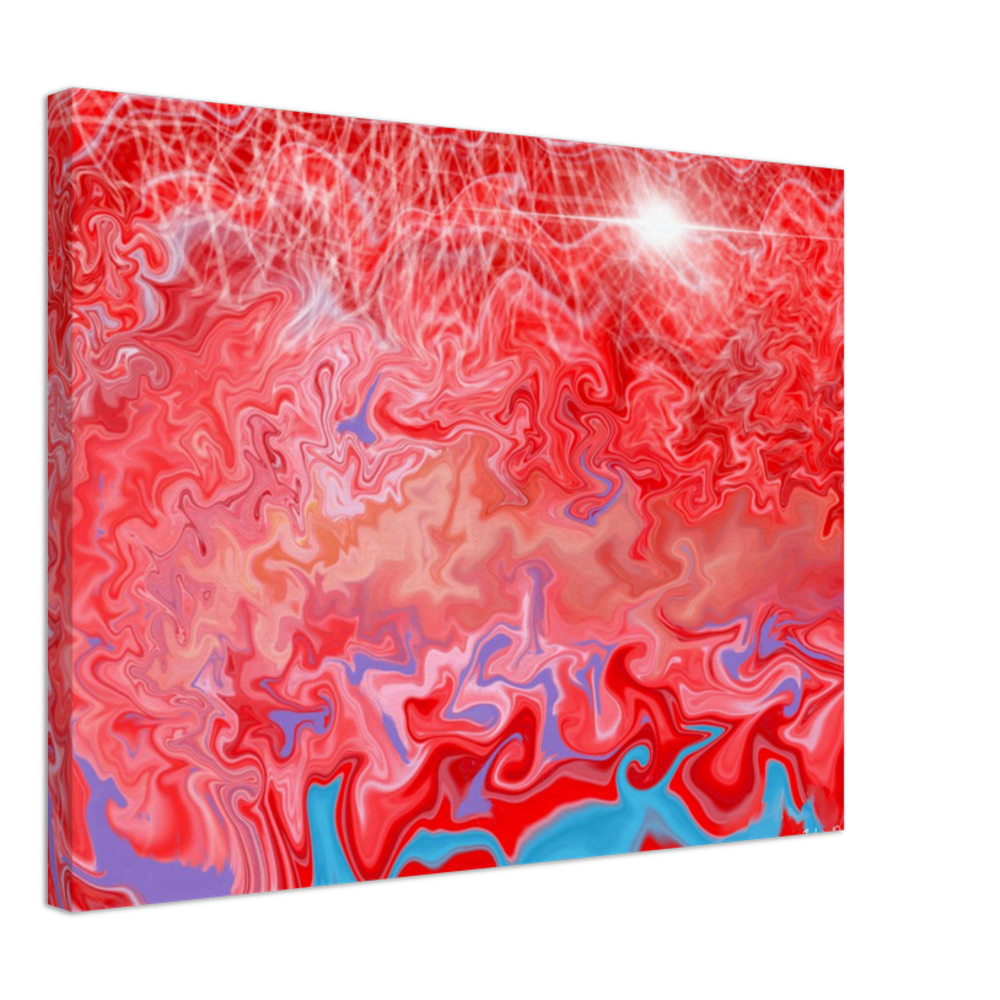 Red Abstract Canvas