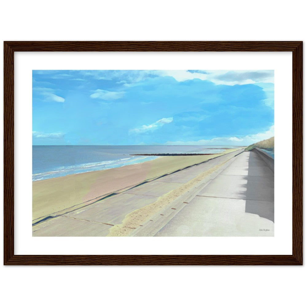 Prestatyn Beach Framed Print