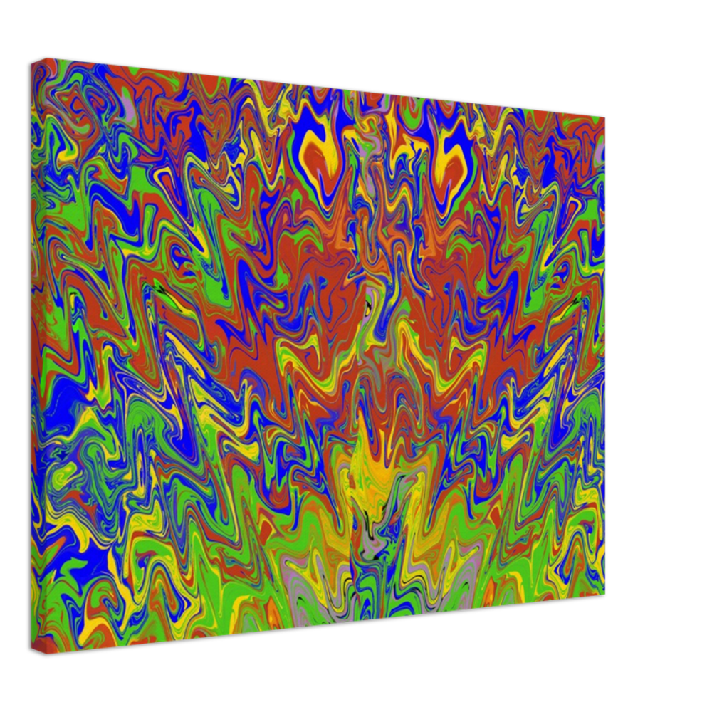 Rise of the Phoenix Multi Coloured Abstract Canvas Print