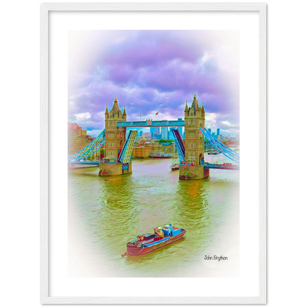 River Thames London Framed Print by John Brython