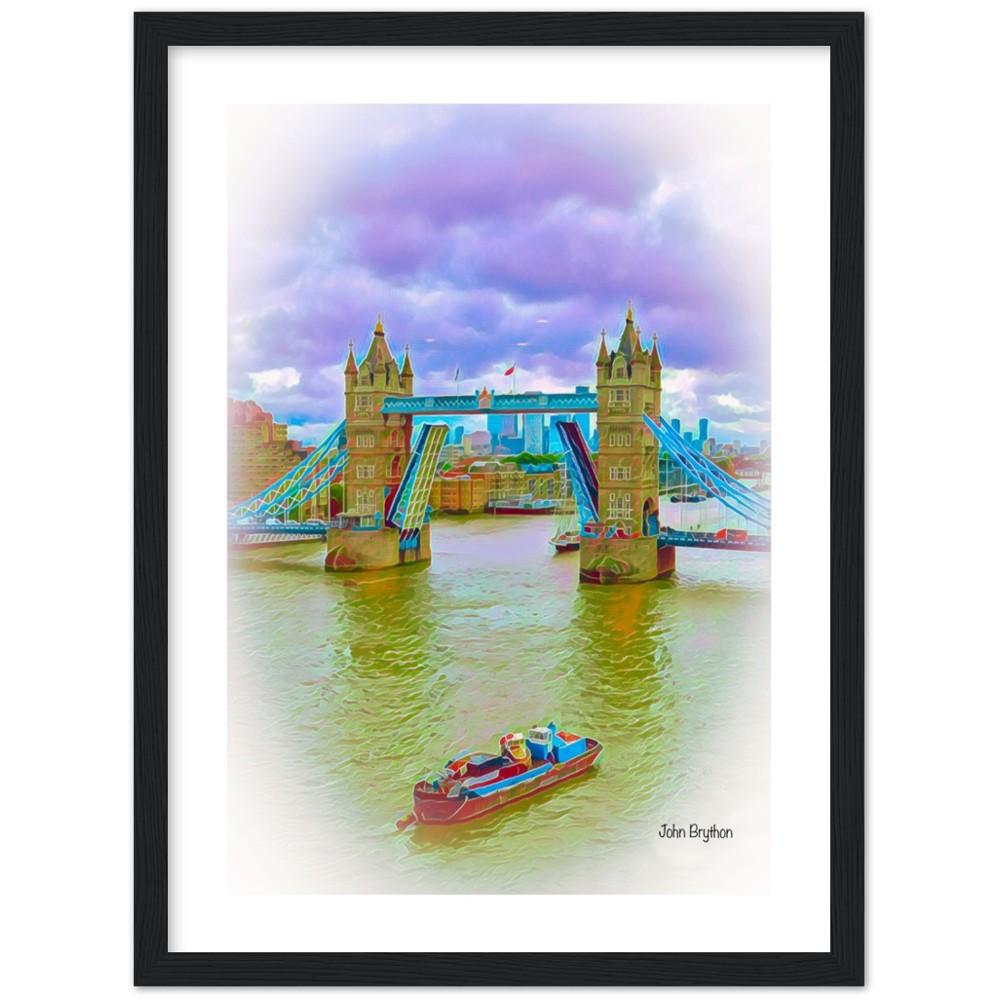 River Thames London Framed Print by John Brython