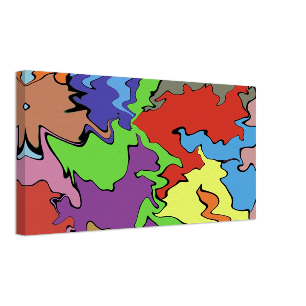Multi Coloured Abstract Canvas