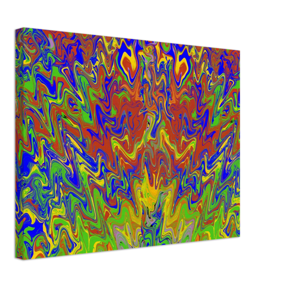 Rise of the Phoenix Multi Coloured Abstract Canvas Print