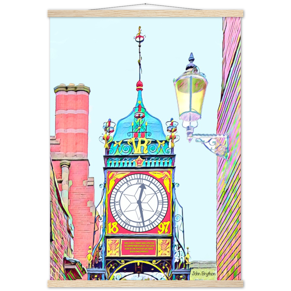 Chester Eastgate Clock Matte Paper Poster & Hanger