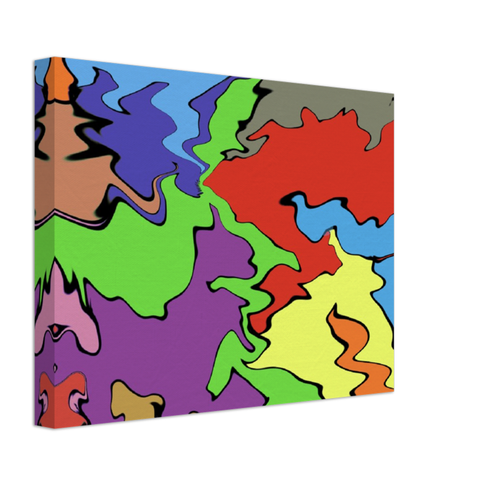 Multi Coloured Abstract Canvas