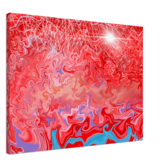 Red Abstract Canvas