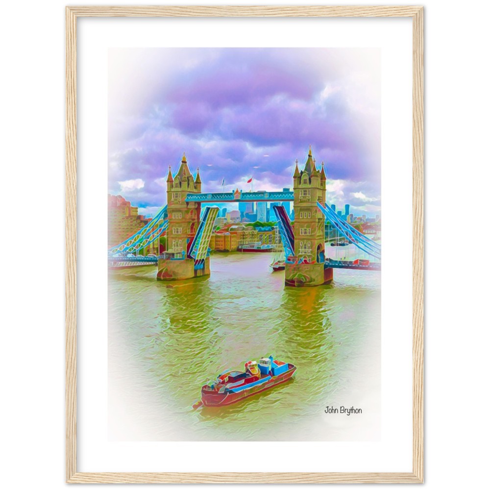 River Thames London Framed Print by John Brython