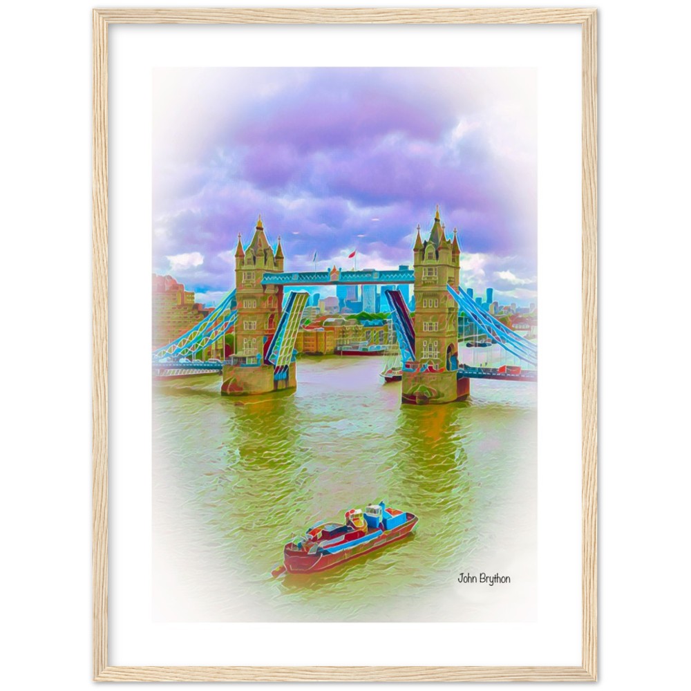 River Thames London Framed Print by John Brython