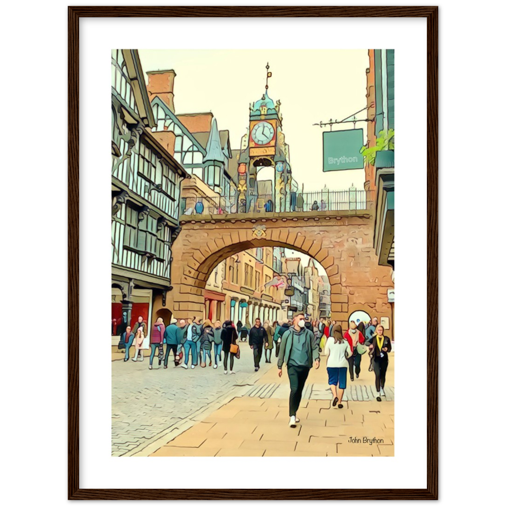 Eastgate Street Chester Framed PrInt by John Brython