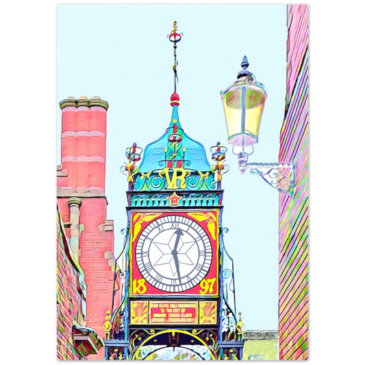 Chester Eastgate Clock  Print by John Brython