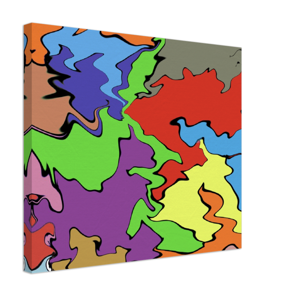 Multi Coloured Abstract Canvas