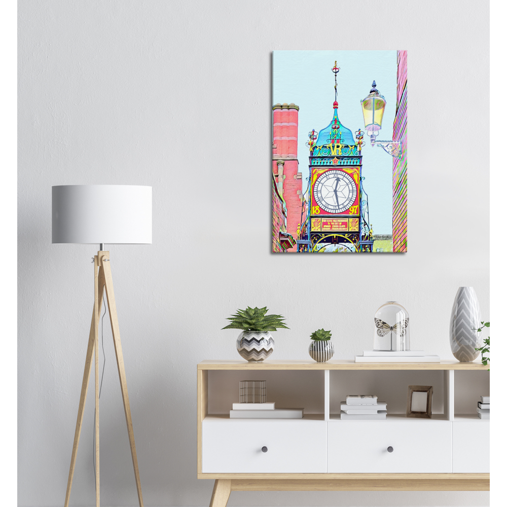 Chester Eastgate Clock Canvas Wall Art