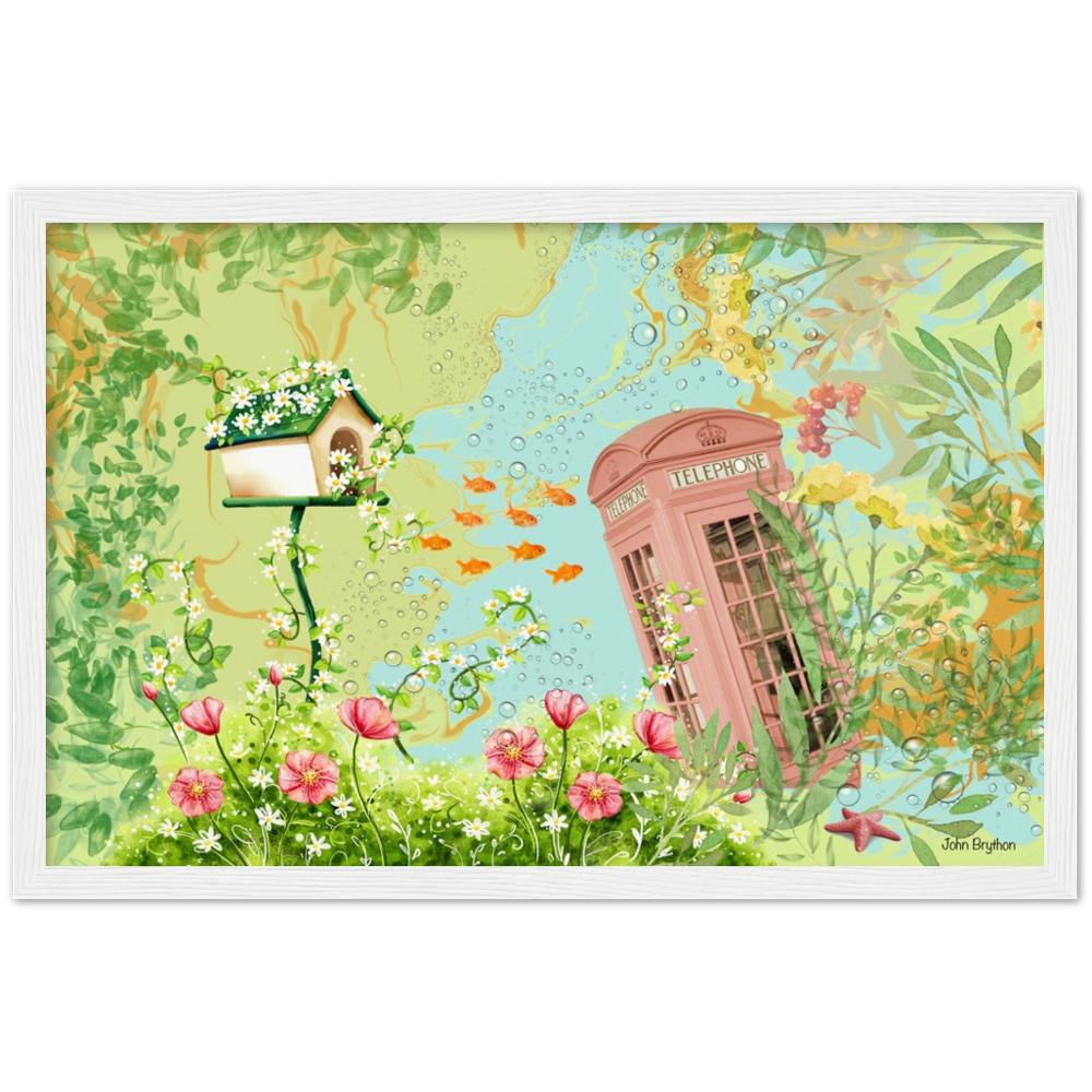 Freya’s Wonder Land Abstract Framed Poster