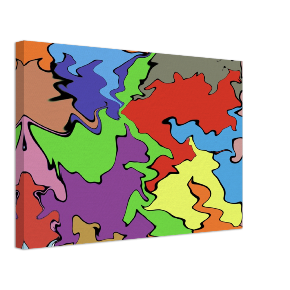 Multi Coloured Abstract Canvas