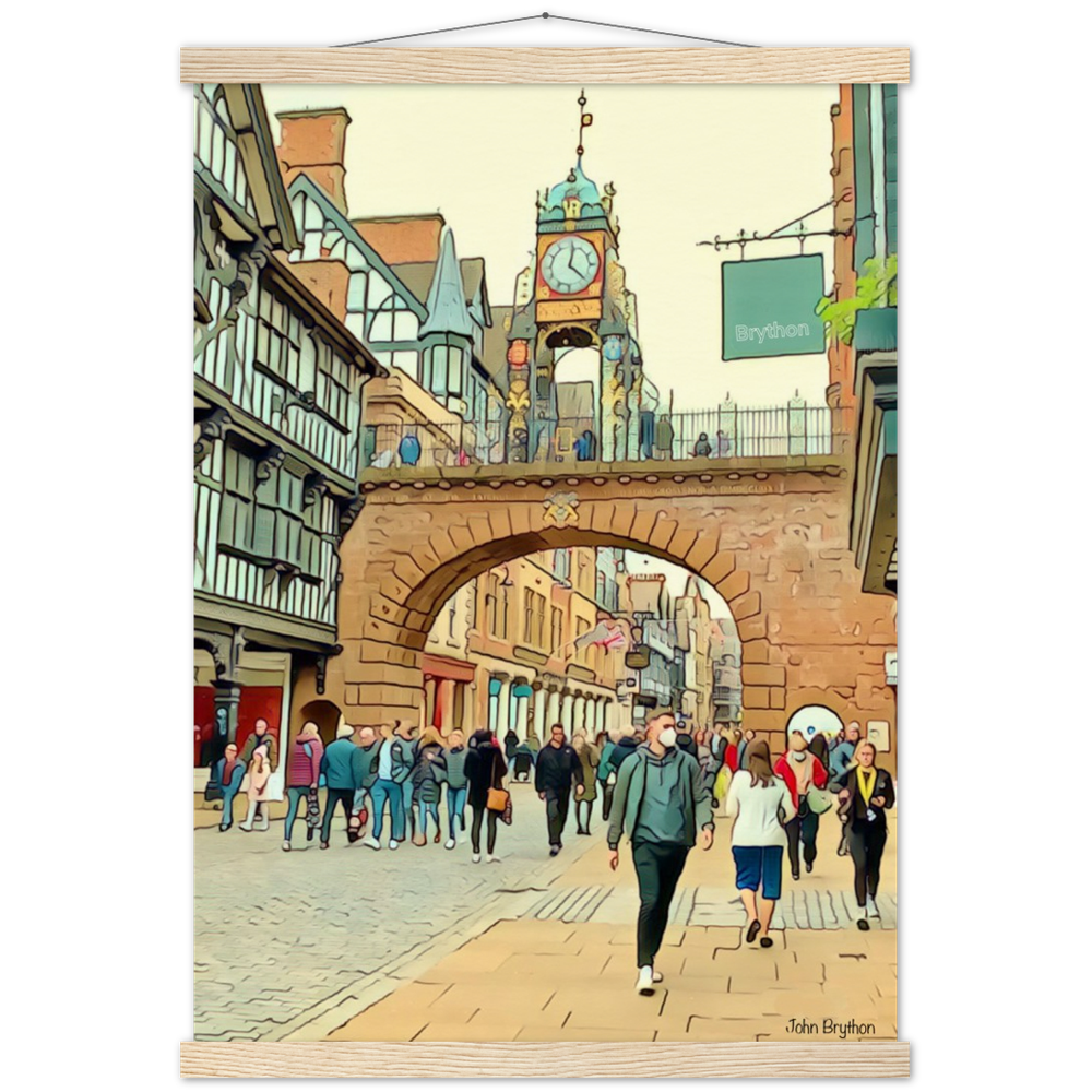 Eastgate Street Chester Poster Print With Hanger