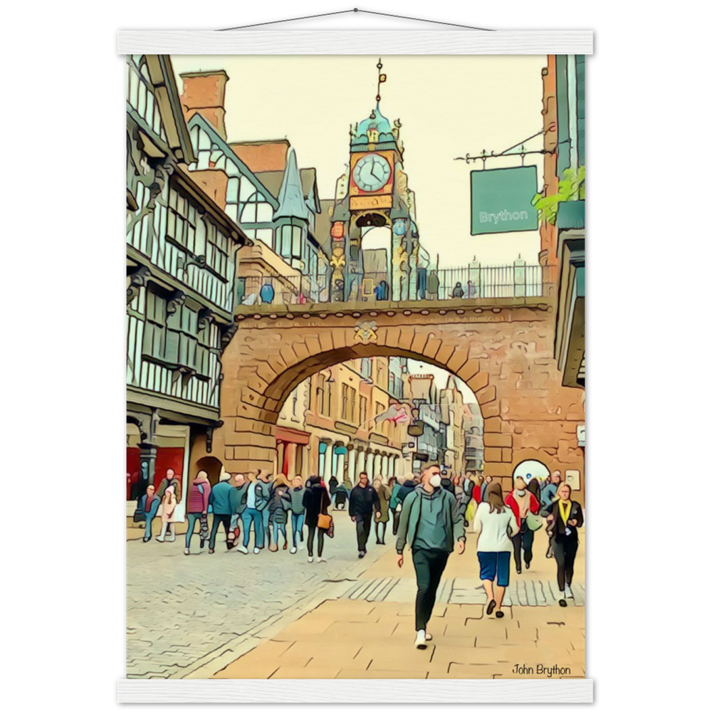 Eastgate Street Chester Poster Print With Hanger