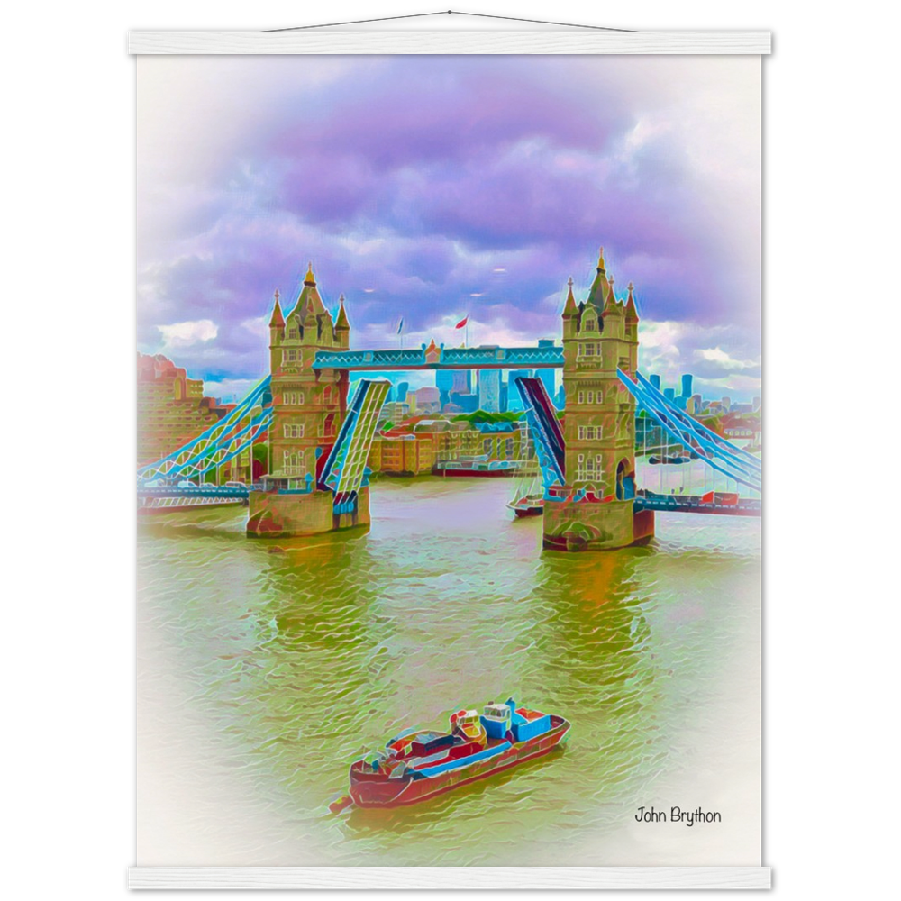 London Tower Bridge River Thames Poster Print Hanger