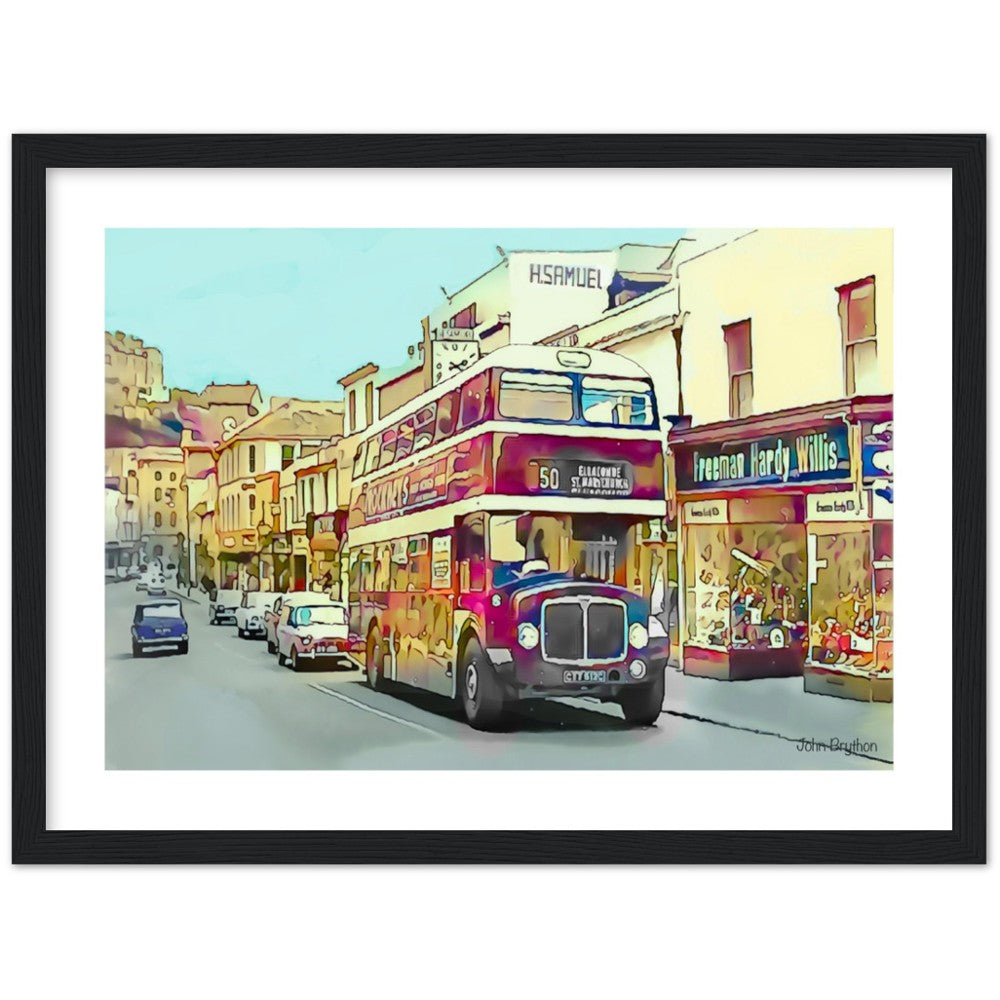 Old Union Street Torquay Framed Print