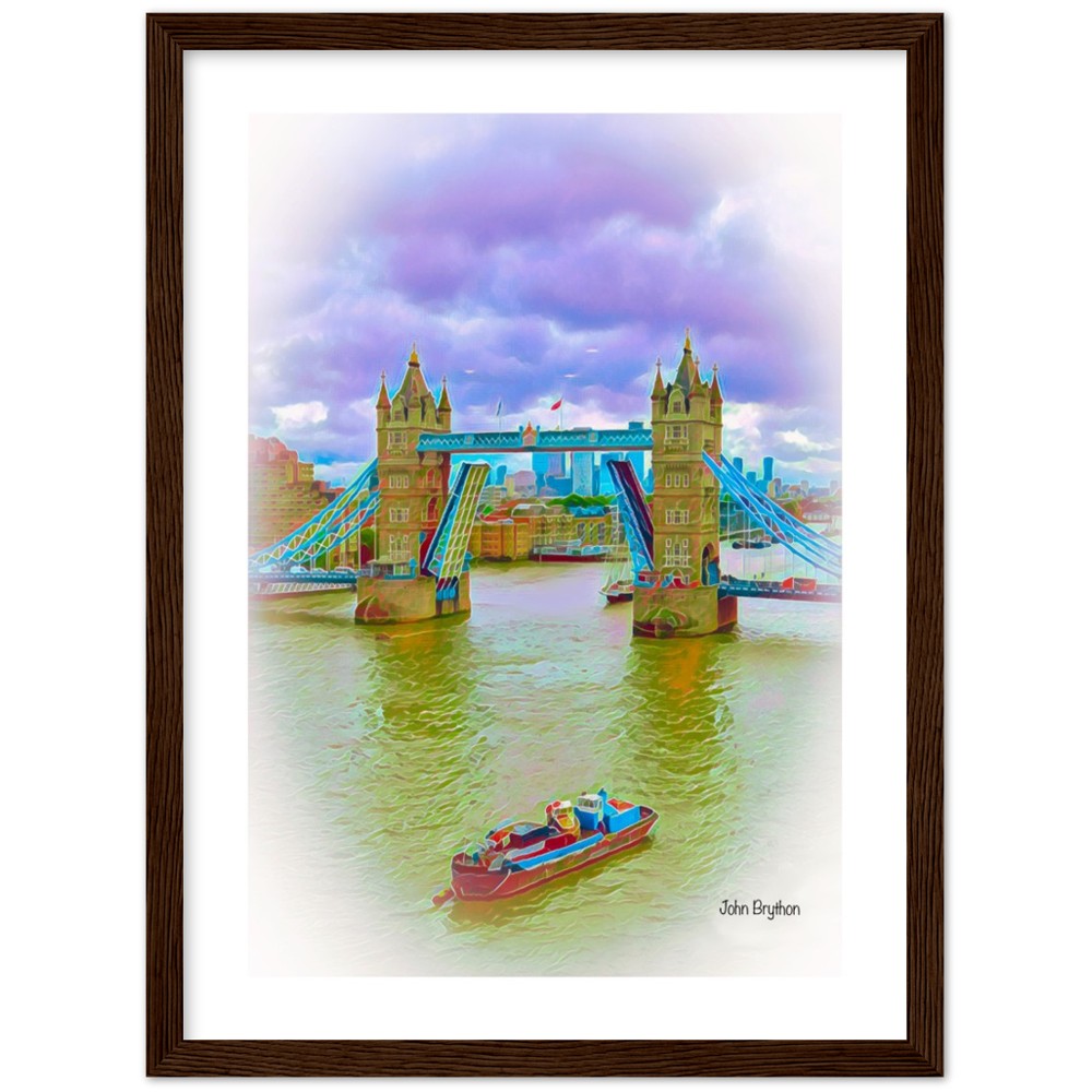 River Thames London Framed Print by John Brython