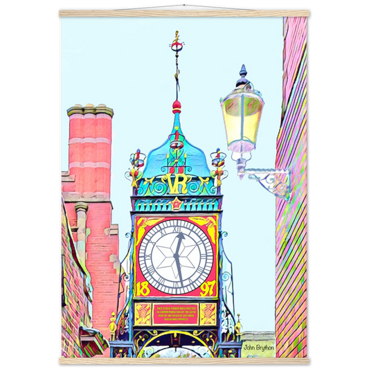 Chester Eastgate Clock Matte Paper Poster & Hanger