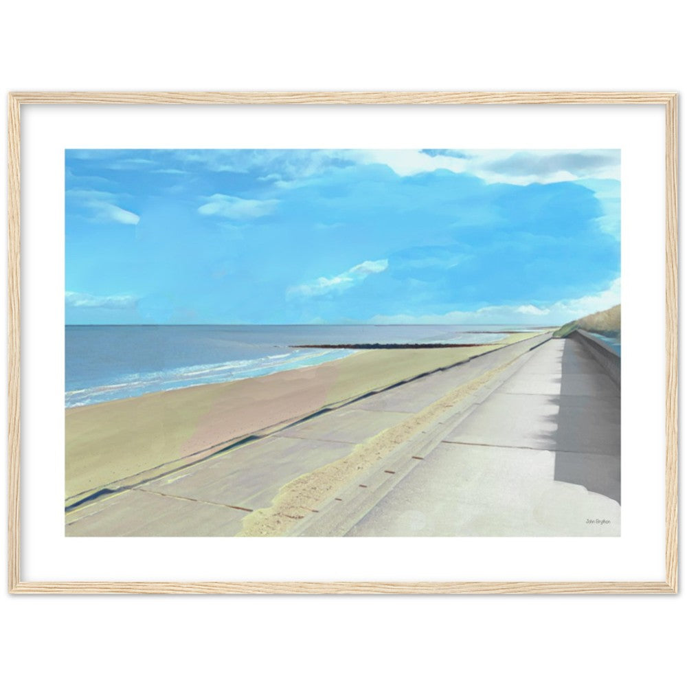 Prestatyn Beach Framed Print